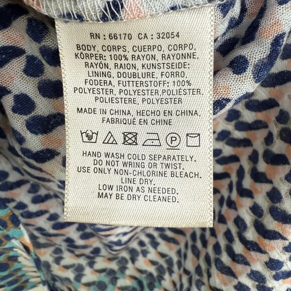 Elevenses Anthropologie Madalenna Ruffle Sleeve Romper Women's Sz S Printed Boho - Picture 8 of 9